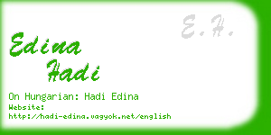 edina hadi business card